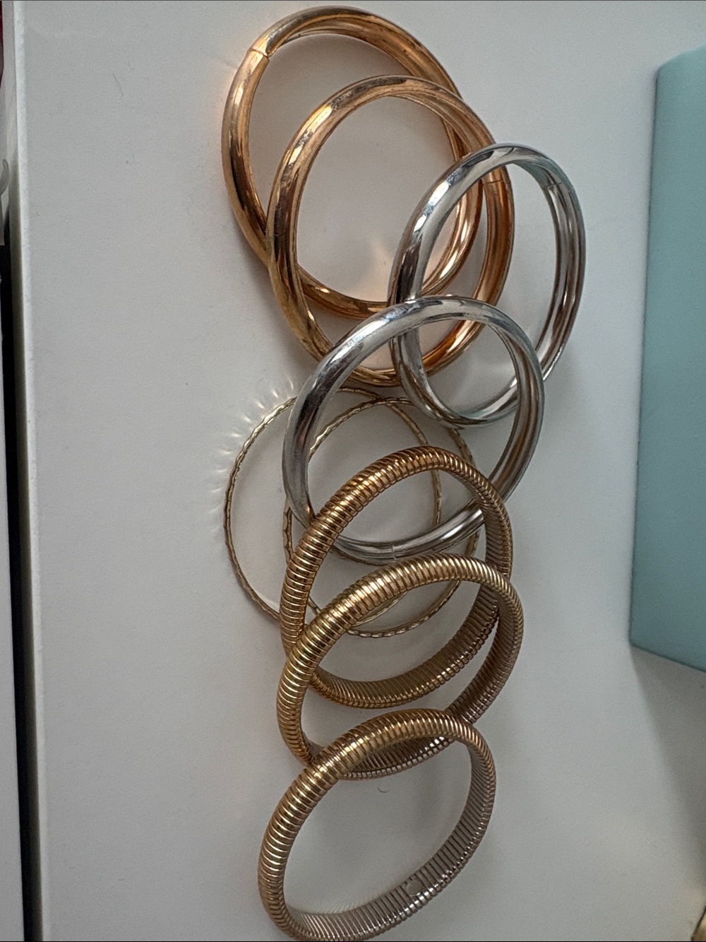 Mixed Metal Women’s Bangle Set - Gold & Silver